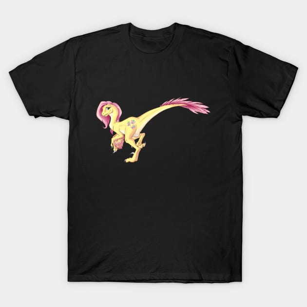 My Little Raptor - Fluttershy T-Shirt by CherryGarcia